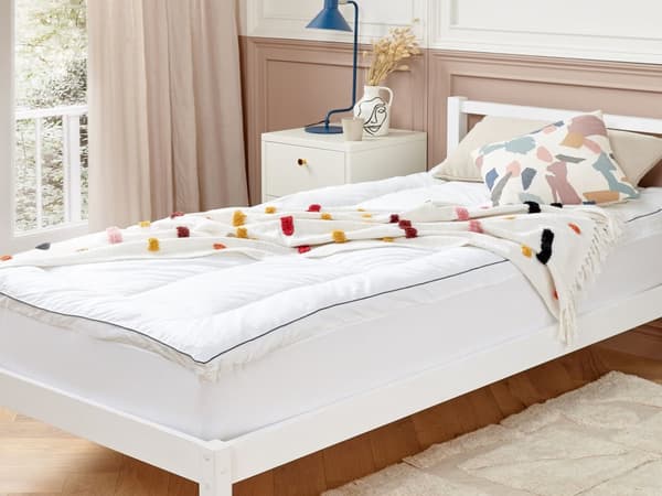 Bäddmadrass Vit Japara Bomull till Säng 90 x 200 cm 4 cm Djup