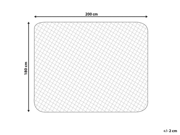 Madrassbeskytter hvit bomull Japara 180 x 200 cm elastisk overtrekk vattert