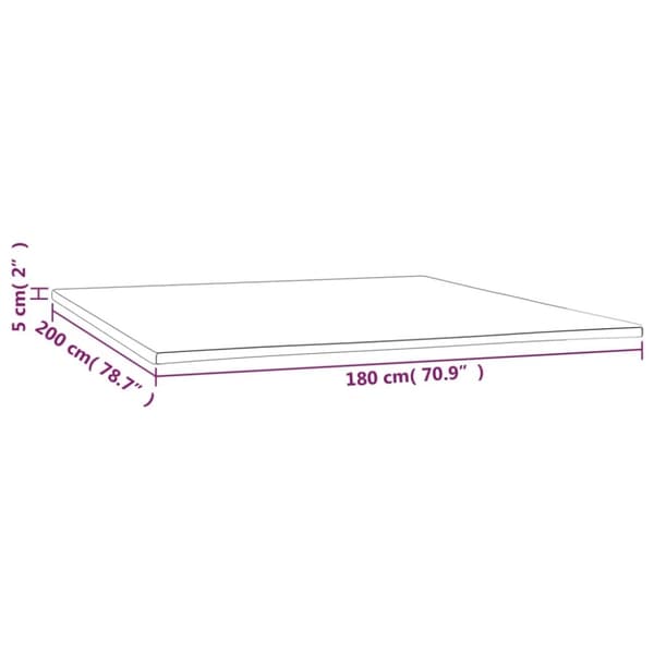 vidaXL Madrasskydd 180x200x5 cm