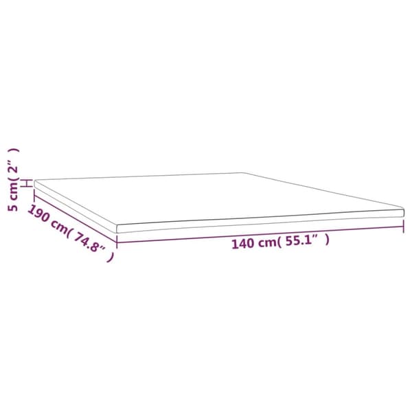 vidaXL Madrasskydd 140x190x5 cm