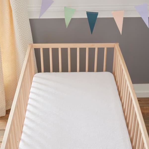 Babysom - Anti-mite Baby Madrass Protector - 70x140 cm | Mjuk och tyst vattentät dyna | 100 % bomullsfrotté | Oeko-Tex®