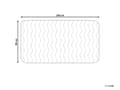 Miniatyrbild 3 av 7: Madrasskydd Vit Mikrofiber Enkel Storlek 90 x 200 cm Vattentät Kudde Polyester Fyllning Passform Quiltad Piped Kanter