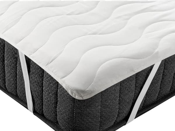 Madrassbeskytter Hvit Mikrofiber 140 x 200 cm Vanntett Polyesterfyll Dobbeltseng Soverom
