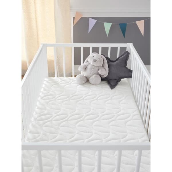 Bambus Baby Madrass - BABYSOM - 60x120 cm - Avtagbar - Utan Kemisk Behandling - Tjocklek 10 cm