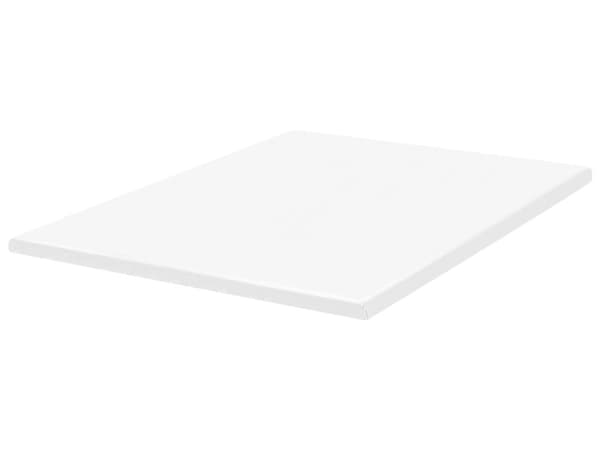 Topmadras Hvid PU-skum Polyesterbetræk 180 x 200 cm Komfort Lag Pad
