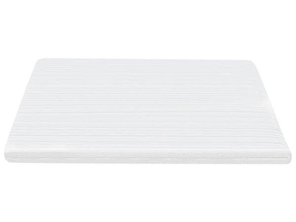 Topmadras Hvid PU-skum Polyesterbetræk 140 x 200 cm Komfort Lag Pad