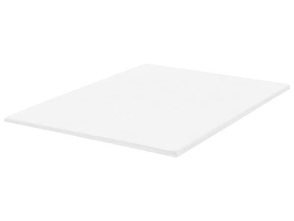 Topmadras Hvid PU-skum Polyesterbetræk 160 x 200 cm Komfort Lag Pad