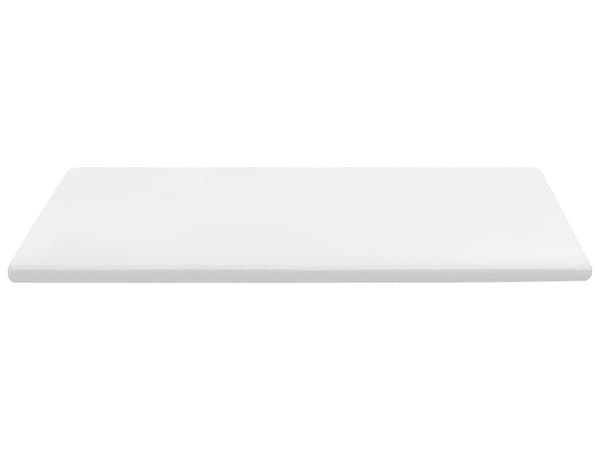 Topmadras Hvid PU-skum Polyesterbetræk 140 x 200 cm Komfort Lag Pad