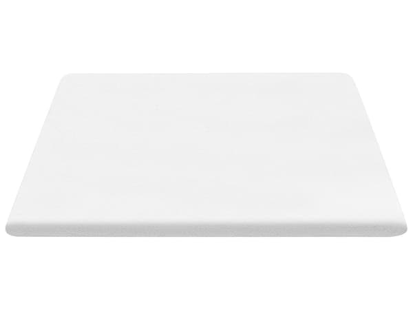 Topmadras Hvid PU-skum Polyesterbetræk 140 x 200 cm Komfort Lag Pad