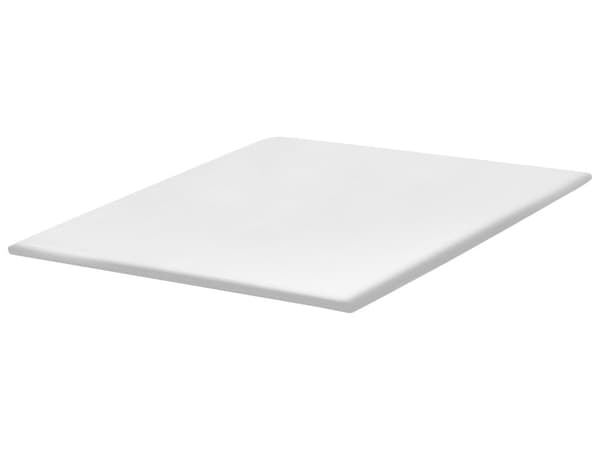 Topmadras Hvid PU-skum Polyesterbetræk 180 x 200 cm Komfort Lag Pad