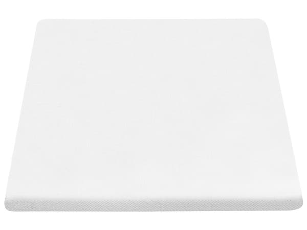 Topmadras Hvid PU-skum Polyesterbetræk 90 x 200 cm Komfort Lag Pad