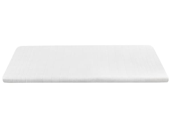 Overmadrass Hvit Minneskum Polyestertrekk 180 x 200 cm Komfort Lag Pad