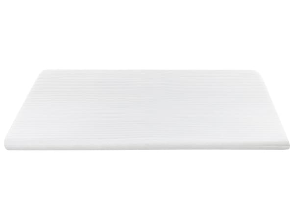 Overmadrass Hvit Minneskum Polyestertrekk 180 x 200 cm Komfort Lag Pad