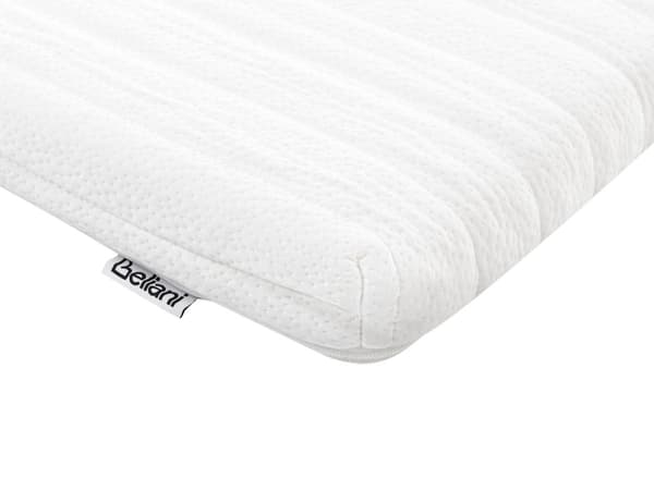 Overmadrass Hvit Minneskum Polyestertrekk 180 x 200 cm Komfort Lag Pad