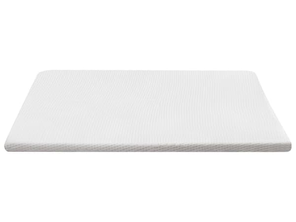 Overmadrass Hvit Lateksskum Polyestertrekk 180 x 200 cm Komfort Lag Pad