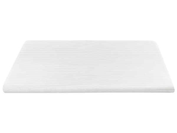 Overmadrass Hvit Minneskum Polyestertrekk 160 x 200 cm Komfort Lag Pad