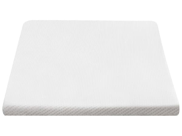 Overmadrass Hvit Lateksskum Polyestertrekk 90 x 200 cm Komfort Lag Pad