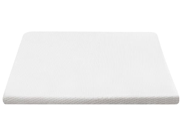 Overmadrass Hvit Lateksskum Polyestertrekk 140 x 200 cm Komfort Lag Pad