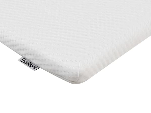 Overmadrass Hvit Lateksskum Polyestertrekk 140 x 200 cm Komfort Lag Pad