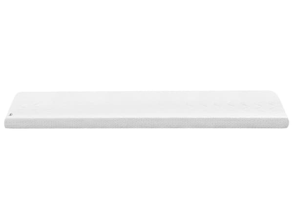 Overmadrass med Hvitt Gelskum Polyestertrekk 90 x 200 cm Komfort Layer Pad