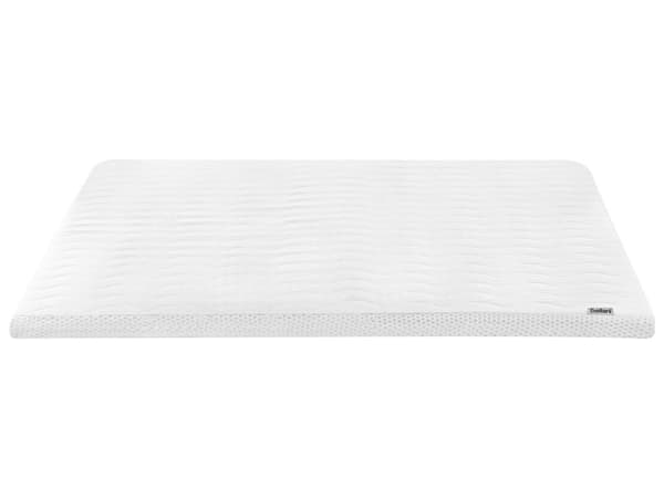 Overmadrass med Hvitt Gelskum Polyestertrekk 180 x 200 cm Komfort Layer Pad