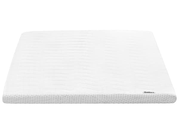 Overmadrass med Hvitt Gelskum Polyestertrekk 140 x 200 cm Komfort Layer Pad