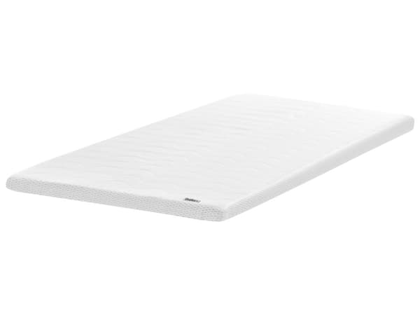 Overmadrass med Hvitt Gelskum Polyestertrekk 140 x 200 cm Komfort Layer Pad