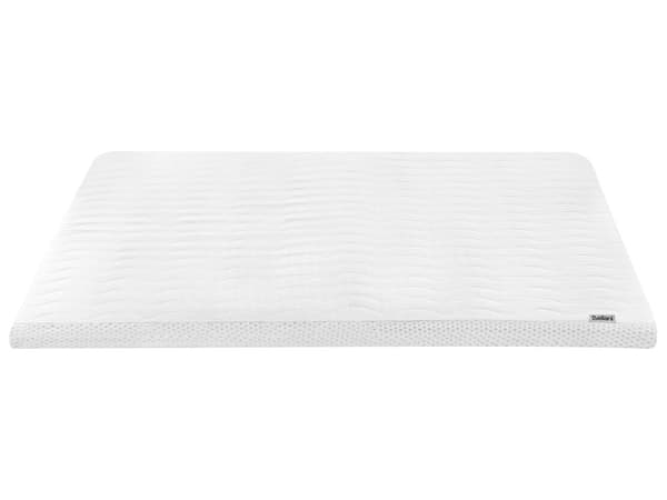 Overmadrass med Hvitt Gelskum Polyestertrekk 160 x 200 cm Komfort Layer Pad