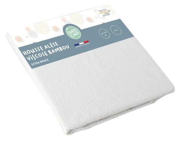 BABYCALIN Babymadrassöverdrag 40 x 80 cm i bambusvamp