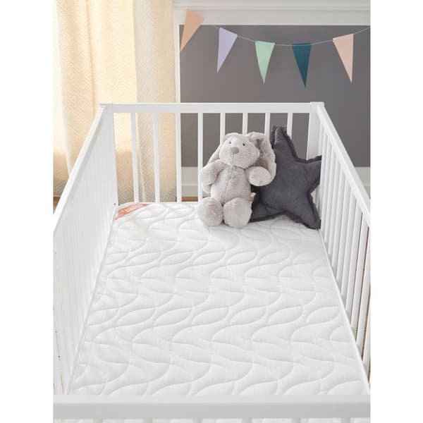 Luftkonditionerad babymadrass - BABYSOM - 60x120 cm - Vändbar - Antikvalster - Tjocklek 10 cm