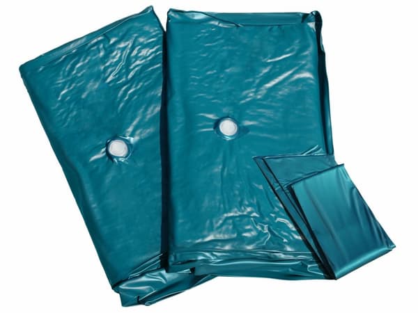 Vesisängyn patja 200 x 160 x 20 cm matala vaimennus vinyyli kaksiosainen vaahtomuovi runko