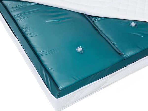 Vesisängyn patja 200 x 180 x 20 cm voimakas vaimennus vinyyli kaksiosainen vaahtomuovi runko