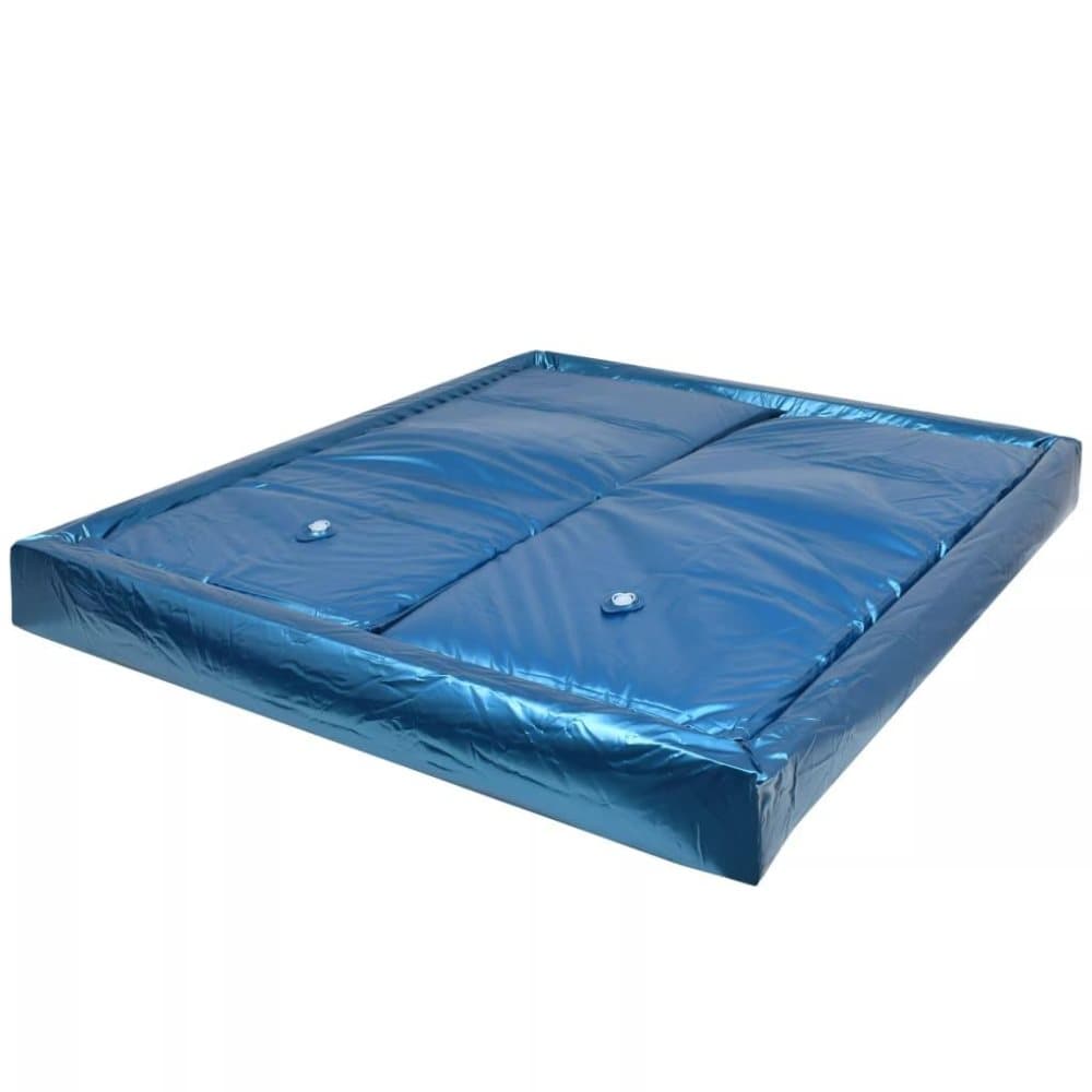 vidaXL Dobbel vannmadrass med innerlag og avdeler 200x200 cm F5