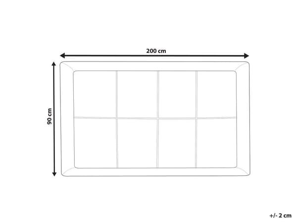 Sijauspatja valkoinen 90 x 200 cm japara-puuvilla polyesteri mikrokuitu