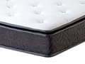 Miniatyrbillede 6 af 11: Springmadras Hvid med Gråt Bambusstof Latex King Size 160cm Medium Fast
