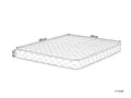 Miniatyrbillede 3 af 8: Madras Hvidt Stof 160 x 200 cm 2 Pers Blød Trykaflastende Seng Skummadras til Seng i Allergivenlig Medium Hård Soveværelse Tilbehør God Søvn