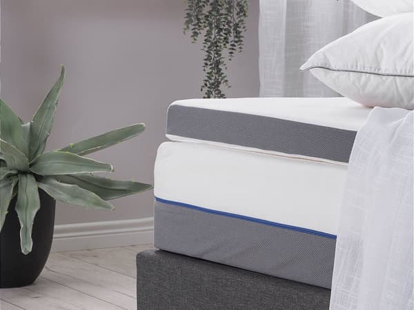 Sijauspatja 160 x 200 cm muistivaahto irrotettava päällinen pesunkestävä petauspatja