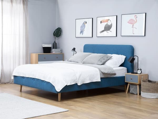 Patja vaahtomuovi täyte polyesteri irrotettava päällinen 180 x 200 x 20 cm keskikova kahdelle
