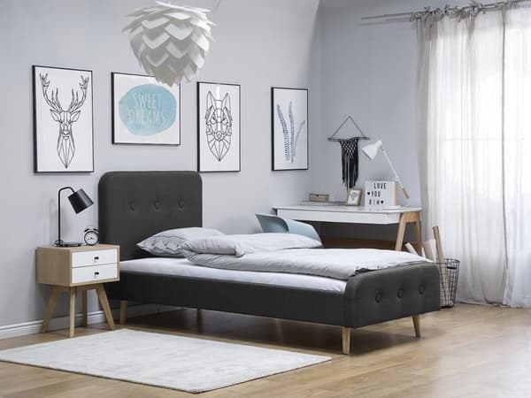 Resårmadrass 80 x 200 cm i Vit Färg Medelfast