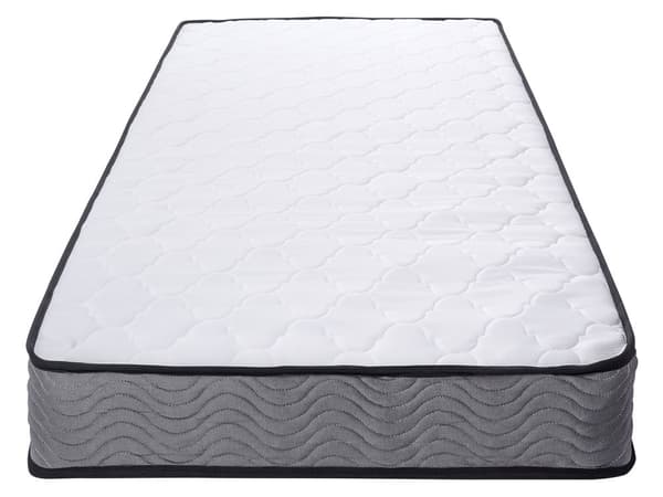 Resårmadrass 80 x 200 cm i Vit Färg Fast