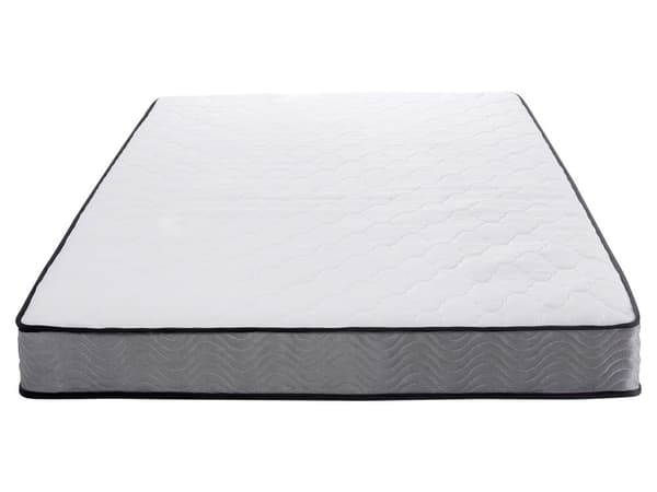 Resårmadrass 160 x 200 cm i Vit Färg Fast