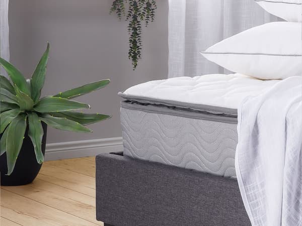 Springmadras EU King Size Fast Memoryskum Komfortabelt Soveværelse