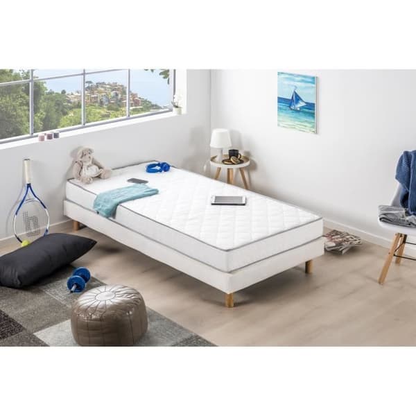 FINLANDEK Madrass 90 x 200 - Skum - 14 cm - 5 zoner - Firm - HAHTUVA