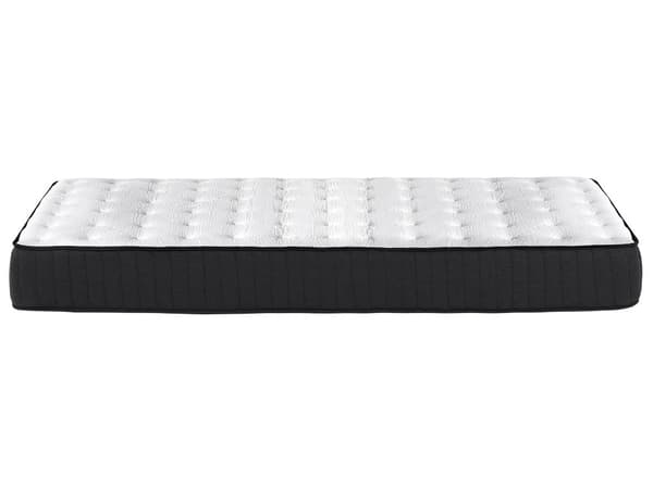Springmadras Sort Hvid Skum og Latex 90 x 200 cm Blød Enkelt Børne Madras Medium Hård til Seng Soveværelse God Nat Søvn Indretning Tilbehør