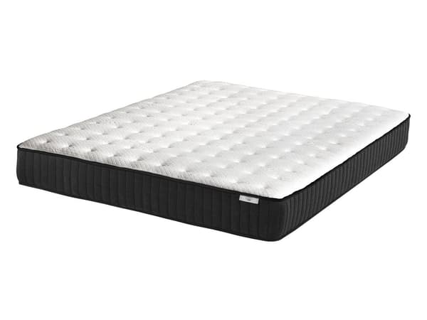 Springmadras Sort Hvid Skum og Latex 140x200 cm Blød Enkelt 1 5 Mands Madras Medium Hård til Seng Soveværelse God Nat Søvn Indretning Tilbehør