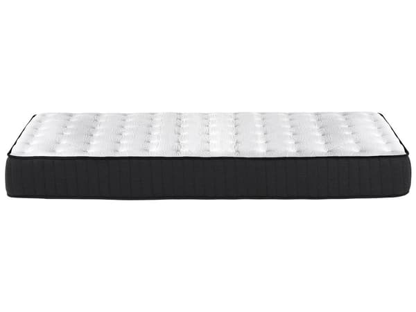 Springmadras Sort Hvid Skum og Latex 90 x 200 cm Blød Enkelt Børne Madras Fast Hård til Seng Soveværelse God Nat Søvn Indretning Tilbehør
