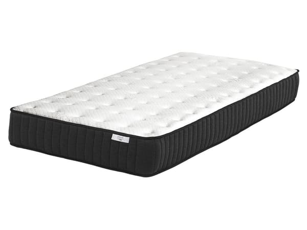 Springmadras Sort Hvid Skum og Latex 80 x 200 cm Blød Enkelt Børne Madras Medium Hård til Seng Soveværelse God Nat Søvn Indretning Tilbehør
