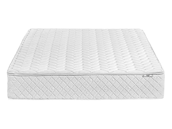 Springmadras Hvid Polyester 140 x 200 cm Dobbeltseng Madras Åndbar Luft Kølende Cirkulation Moderne Medium til Voksen Inspiration Soveværelse