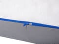 Miniatyrbillede 9 af 9: Madras Hvid Grå Polyester og Memoryskum 80 x 200 cm Skummadras til Junior Teenager Enkeltstørrelse Børneseng Skumgummi Medium Hård