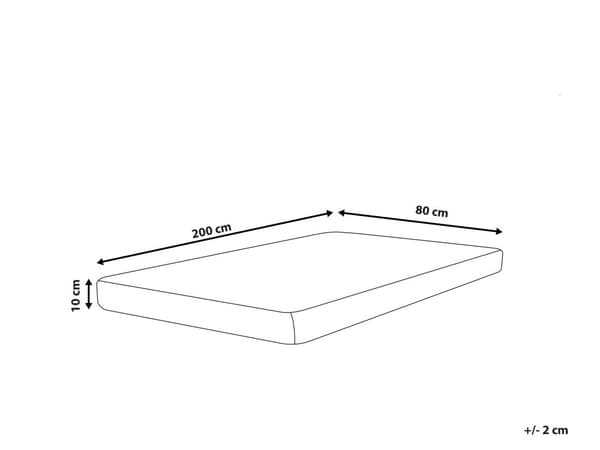 Skummadras Hvid Grå Polyester 80 x 200 cm EU Enkeltstørrelse Enkeltseng Tilbehør Lynlåsbetræk Medium Trykaflastende Børnemadras Soveværelse
